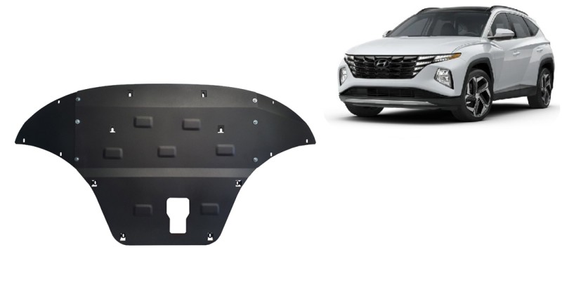 Acier plaque couvercle cache protection moteur Hyundai Tucson (2021-2026)