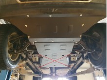 Acier plaque couvercle cache protection moteur Jeep Grand Cherokee (2004-2010)