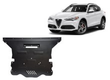 Acier plaque couvercle cache protection moteur Alfa Romeo Stelvio (2016-2026)
