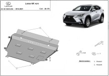 Stalowa Osłona pod silnik Lexus NX AZ10 (2014-2021)