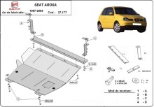 Acier plaque couvercle cache protection moteur Seat Altea (1997-2004)
