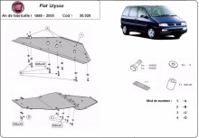 Acier plaque couvercle cache protection moteur Fiat Ulysse (1995-2003)