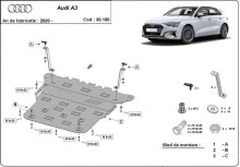 Stalowa Osłona pod silnik Audi A3 (2020-2026)