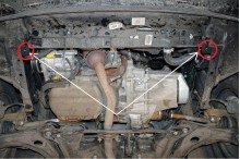 Acier plaque couvercle cache protection moteur Peugeot 208 (2013-2019)