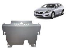 Aluminium plaque couvercle cache protection moteur Volvo V60 (2010-2018)