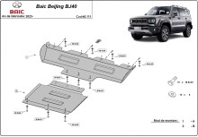 Acier plaque couvercle cache protection moteur Baic Beijing BJ40 (2023-2026)