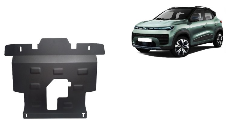 Acier plaque couvercle cache protection moteur Dacia Spring (2024-2026)