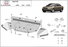 Stalowa Osłona pod silnik Audi A4 B6 (2000-2005)