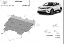 Aluminium Osłona pod silnik Toyota C-HR (2016-2023)