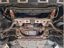 Acier plaque couvercle cache protection moteur Mercedes GLC (2015-2022)