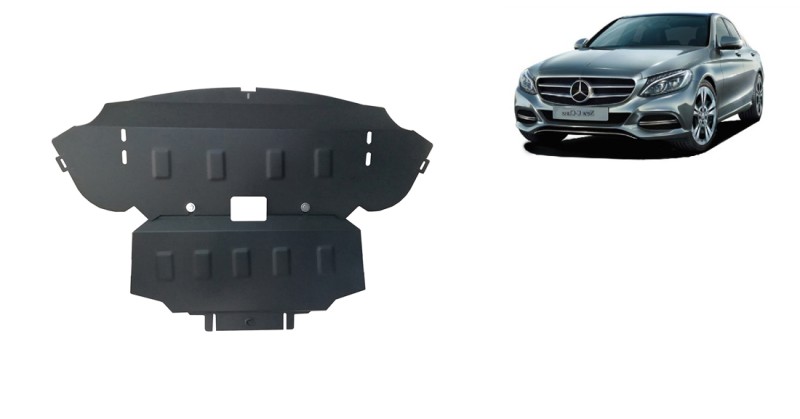 Acier plaque couvercle cache protection moteur Mercedes C-Classe (2014-2021)