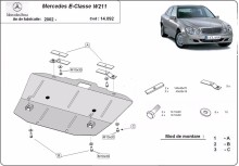 Acier plaque couvercle cache protection moteur Mercedes V-Class W447, 2.2 D, 4x4 (2002-2008)