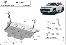 Acier plaque couvercle cache protection moteur Volkswagen Tiguan (2025-2026)