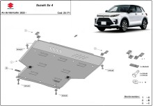 Acier plaque couvercle cache protection moteur Suzuki SX 4 (2023-2026)