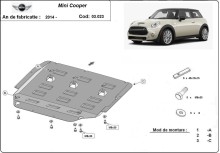 Acier plaque couvercle cache protection moteur Mini Countryman (2014-2024)