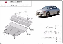 Acier plaque couvercle cache protection moteur Mitsubishi Outlander (2002-2007)