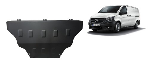 Stalowa Osłona pod silnik Mercedes Vito W447, 4x2, 1.6 D (2014-2026)