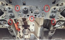 Acier plaque couvercle cache protection catalyseur Hyundai Santa Fe (2024-2026)