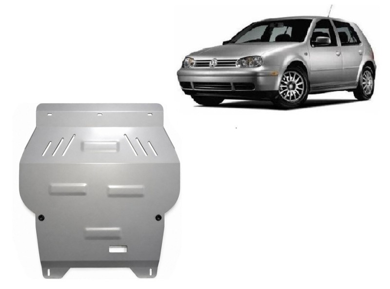 Aluminium plaque couvercle cache protection moteur Volkswagen Golf (1998-2006)