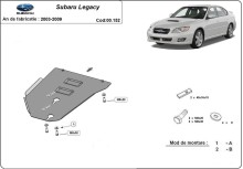 Acier plaque couvercle cache protection boîte de vitesses Subaru Legacy (2003-2009)