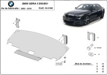 Stalowa Osłona pod silnik BMW Seria 5 E60/E61 standardowy przedni zderzak M (2003-2010)