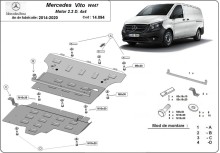Acier plaque couvercle cache protection moteur Mini Clubman (2014-2020)