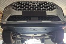 Acier plaque couvercle cache protection moteur Hyundai Santa Fe (2018-2023)