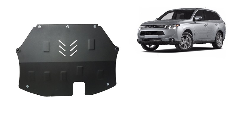 Acier plaque couvercle cache protection moteur Mitsubishi Pajero 3 (V60, V70) Vers 2.0 (2012-2021)