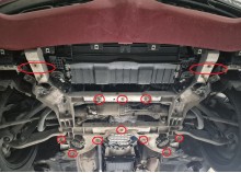 Acier plaque couvercle cache protection moteur Alfa Romeo Stelvio (2016-2026)