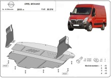 Acier plaque couvercle cache protection moteur Opel Vectra A (2010-2020)
