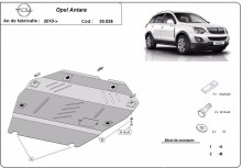 Acier plaque couvercle cache protection moteur Opel Astra K (2010-2015)