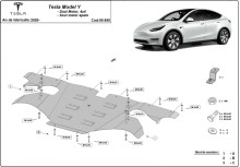 Acier plaque couvercle cache protection moteur Tesla Model Y (2020-2023)