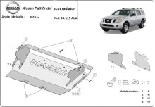 Aluminium Osłona chłodnicy Nissan Pathfinder (2010-2026)