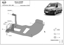Acier plaque couvercle cache protection catalyseur Nissan NV400 (2010-2021)