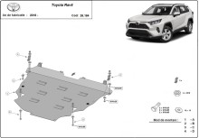 Acier plaque couvercle cache protection moteur Toyota RAV 4 diesel (2018-2025)